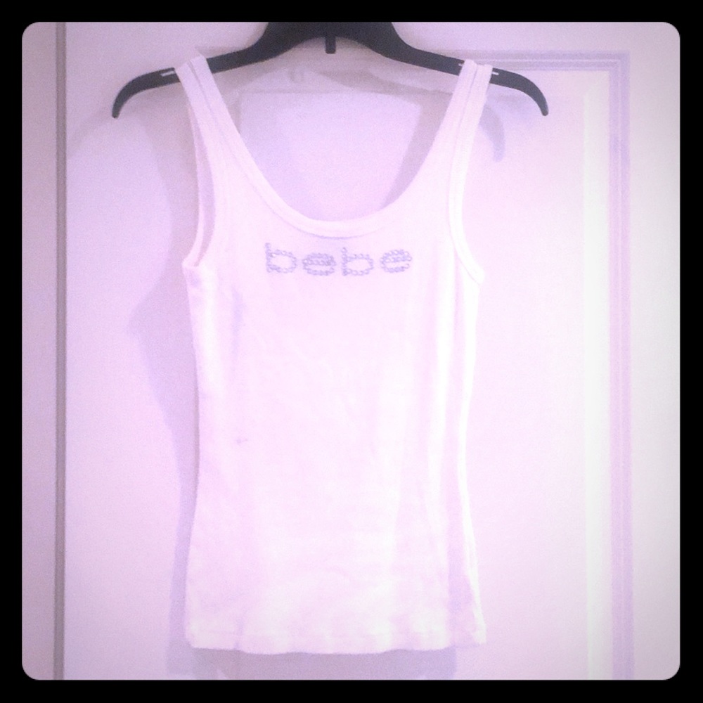 Bebe White Tank